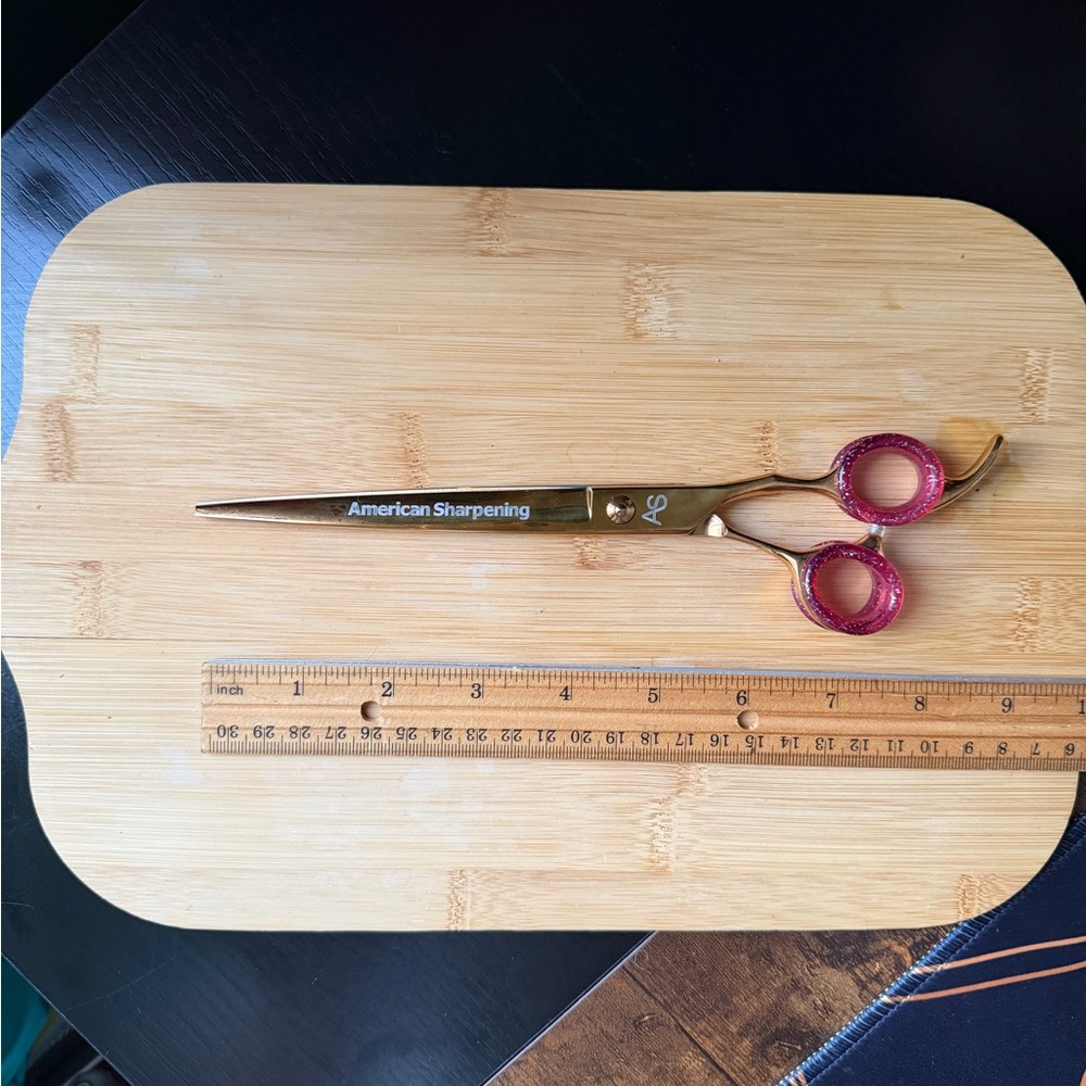 6” Gold Dog Grooming Straight Shears